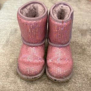 Pink Sequence Toddler Uggs